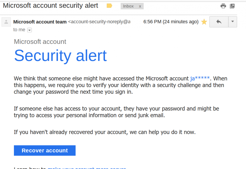 Office 365 Account Phishing 