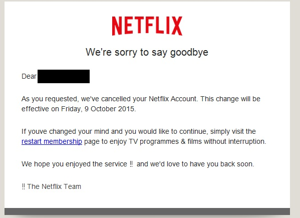 Netflix Email Scam 